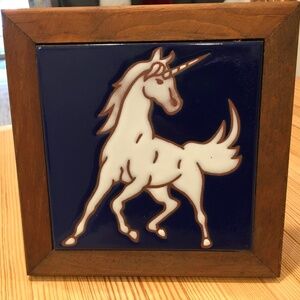 Hand Painted Arius Tile Co Unicorn